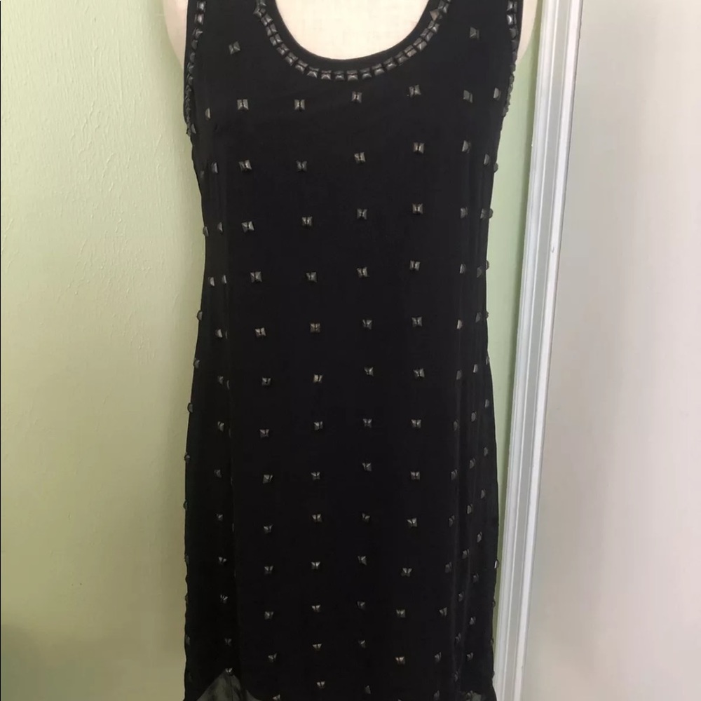 Chelsea and Theodore studded black dress  8